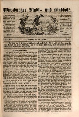 Würzburger Stadt- und Landbote Samstag 27. Januar 1849