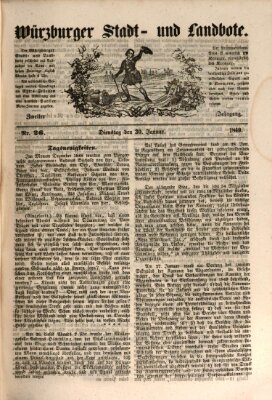 Würzburger Stadt- und Landbote Dienstag 30. Januar 1849