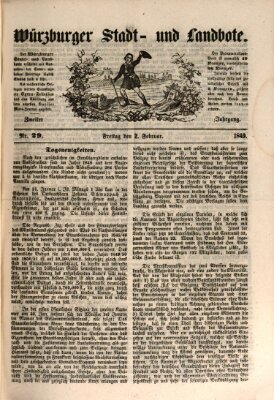 Würzburger Stadt- und Landbote Freitag 2. Februar 1849