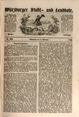 Würzburger Stadt- und Landbote Mittwoch 7. Februar 1849