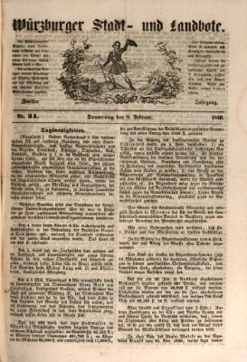 Würzburger Stadt- und Landbote Donnerstag 8. Februar 1849