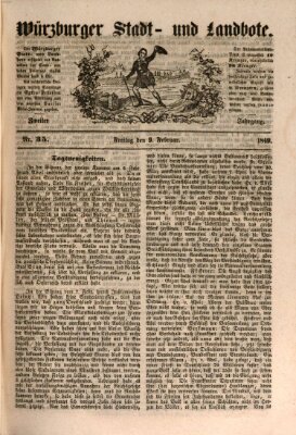 Würzburger Stadt- und Landbote Freitag 9. Februar 1849