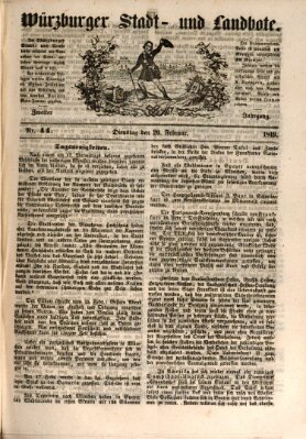 Würzburger Stadt- und Landbote Dienstag 20. Februar 1849