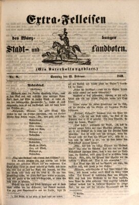 Würzburger Stadt- und Landbote Sonntag 25. Februar 1849