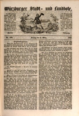 Würzburger Stadt- und Landbote Freitag 2. März 1849