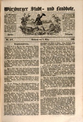 Würzburger Stadt- und Landbote Mittwoch 7. März 1849
