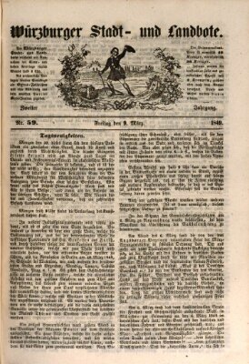 Würzburger Stadt- und Landbote Freitag 9. März 1849