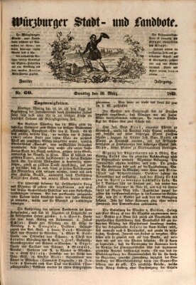 Würzburger Stadt- und Landbote Samstag 10. März 1849