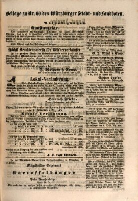 Würzburger Stadt- und Landbote Samstag 10. März 1849