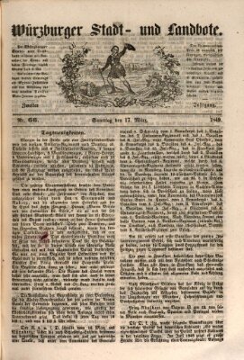 Würzburger Stadt- und Landbote Samstag 17. März 1849