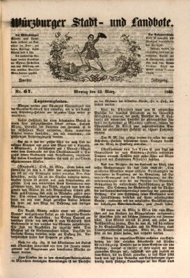 Würzburger Stadt- und Landbote Montag 19. März 1849