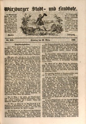 Würzburger Stadt- und Landbote Dienstag 20. März 1849