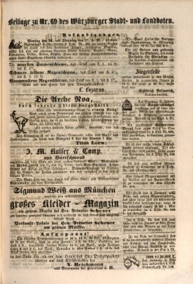 Würzburger Stadt- und Landbote Mittwoch 21. März 1849