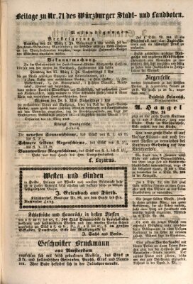 Würzburger Stadt- und Landbote Freitag 23. März 1849