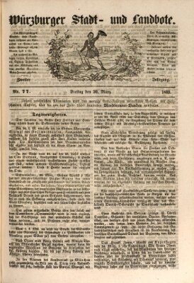 Würzburger Stadt- und Landbote Freitag 30. März 1849