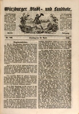 Würzburger Stadt- und Landbote Dienstag 10. April 1849