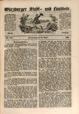 Würzburger Stadt- und Landbote Donnerstag 12. April 1849