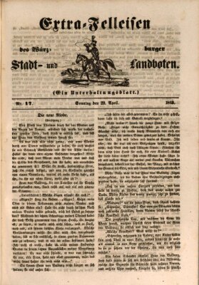 Würzburger Stadt- und Landbote Sonntag 29. April 1849