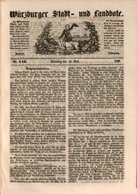 Würzburger Stadt- und Landbote Dienstag 15. Mai 1849