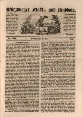 Würzburger Stadt- und Landbote Samstag 19. Mai 1849