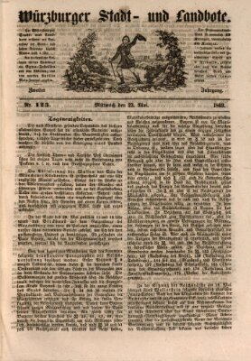 Würzburger Stadt- und Landbote Mittwoch 23. Mai 1849