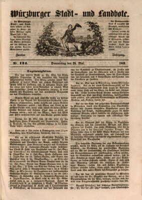 Würzburger Stadt- und Landbote Donnerstag 24. Mai 1849