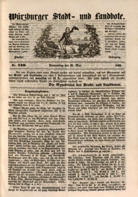 Würzburger Stadt- und Landbote Donnerstag 31. Mai 1849