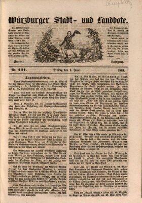 Würzburger Stadt- und Landbote Freitag 1. Juni 1849