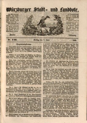 Würzburger Stadt- und Landbote Freitag 8. Juni 1849