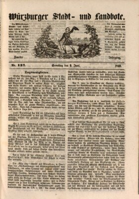 Würzburger Stadt- und Landbote Samstag 9. Juni 1849