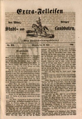 Würzburger Stadt- und Landbote Sonntag 10. Juni 1849