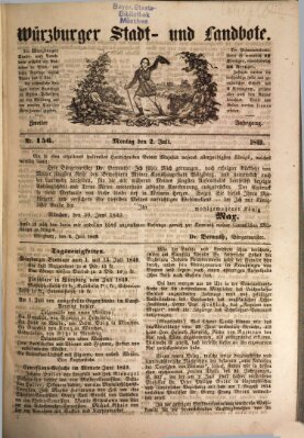 Würzburger Stadt- und Landbote Montag 2. Juli 1849