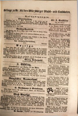 Würzburger Stadt- und Landbote Mittwoch 11. Juli 1849