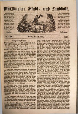 Würzburger Stadt- und Landbote Montag 16. Juli 1849