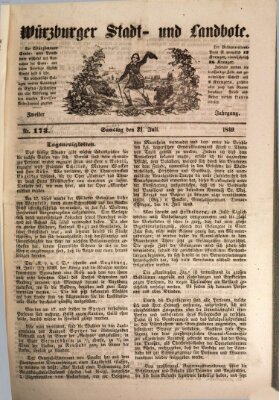 Würzburger Stadt- und Landbote Sonntag 22. Juli 1849