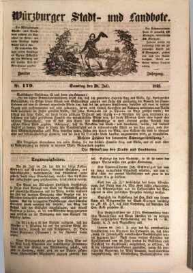 Würzburger Stadt- und Landbote Samstag 28. Juli 1849