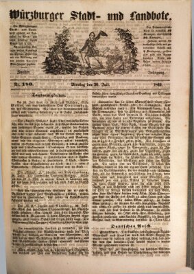 Würzburger Stadt- und Landbote Montag 30. Juli 1849