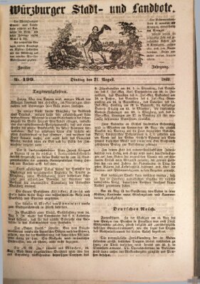 Würzburger Stadt- und Landbote Dienstag 21. August 1849