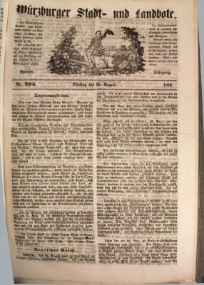 Würzburger Stadt- und Landbote Dienstag 28. August 1849