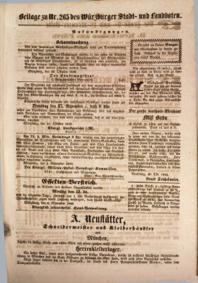 Würzburger Stadt- und Landbote Dienstag 6. November 1849