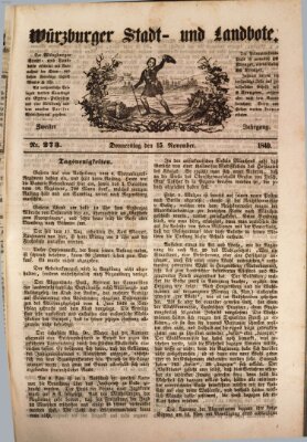 Würzburger Stadt- und Landbote Donnerstag 15. November 1849