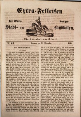 Würzburger Stadt- und Landbote Sonntag 18. November 1849