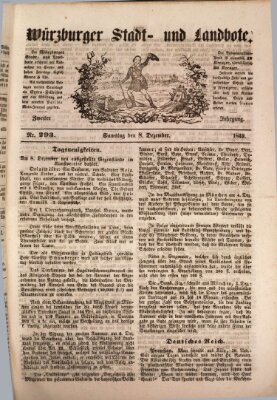 Würzburger Stadt- und Landbote Samstag 8. Dezember 1849