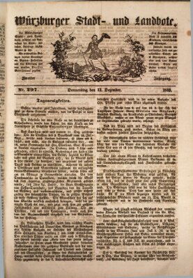 Würzburger Stadt- und Landbote Donnerstag 13. Dezember 1849