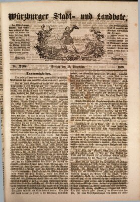 Würzburger Stadt- und Landbote Freitag 14. Dezember 1849