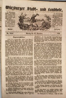 Würzburger Stadt- und Landbote Montag 31. Dezember 1849