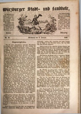 Würzburger Stadt- und Landbote Mittwoch 2. Januar 1850