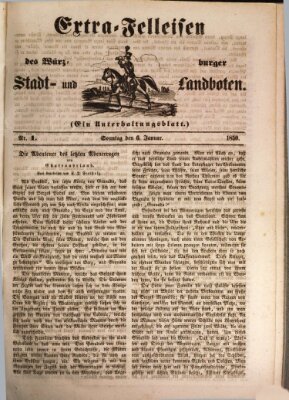 Würzburger Stadt- und Landbote Sonntag 6. Januar 1850