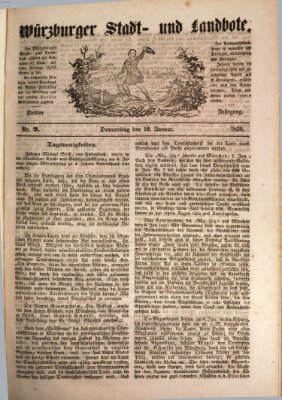 Würzburger Stadt- und Landbote Donnerstag 10. Januar 1850