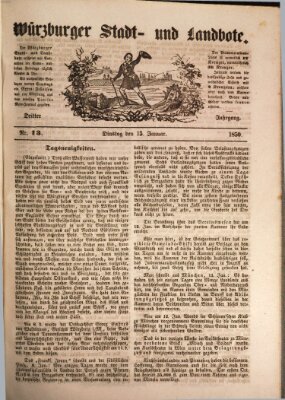 Würzburger Stadt- und Landbote Dienstag 15. Januar 1850